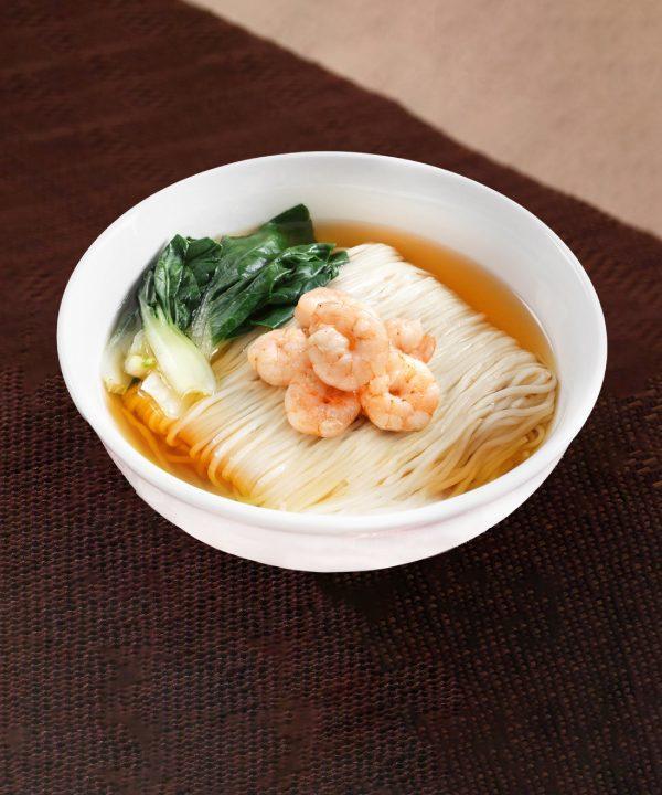 麺料理のアップ