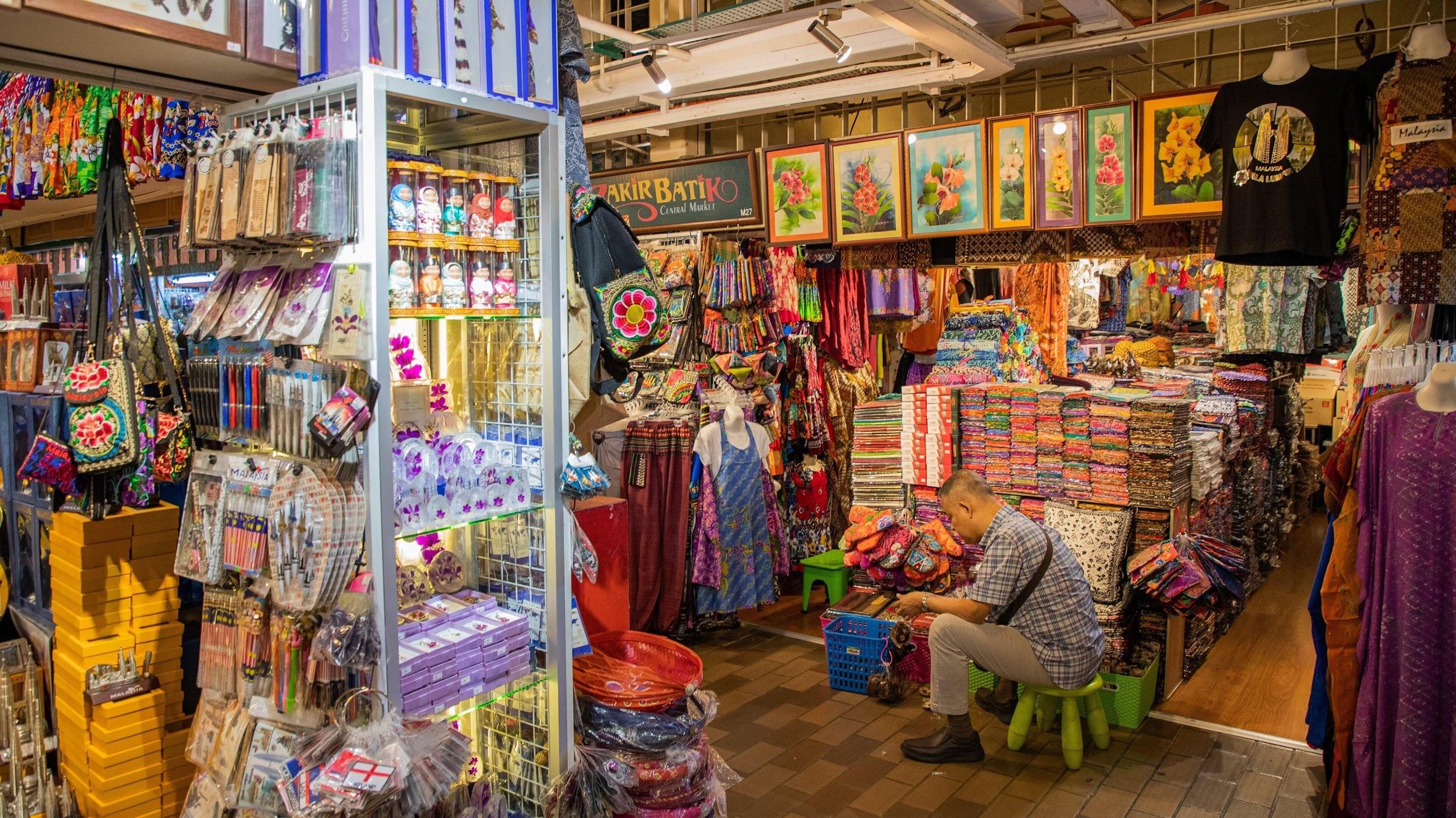 マーケットの吹き抜け