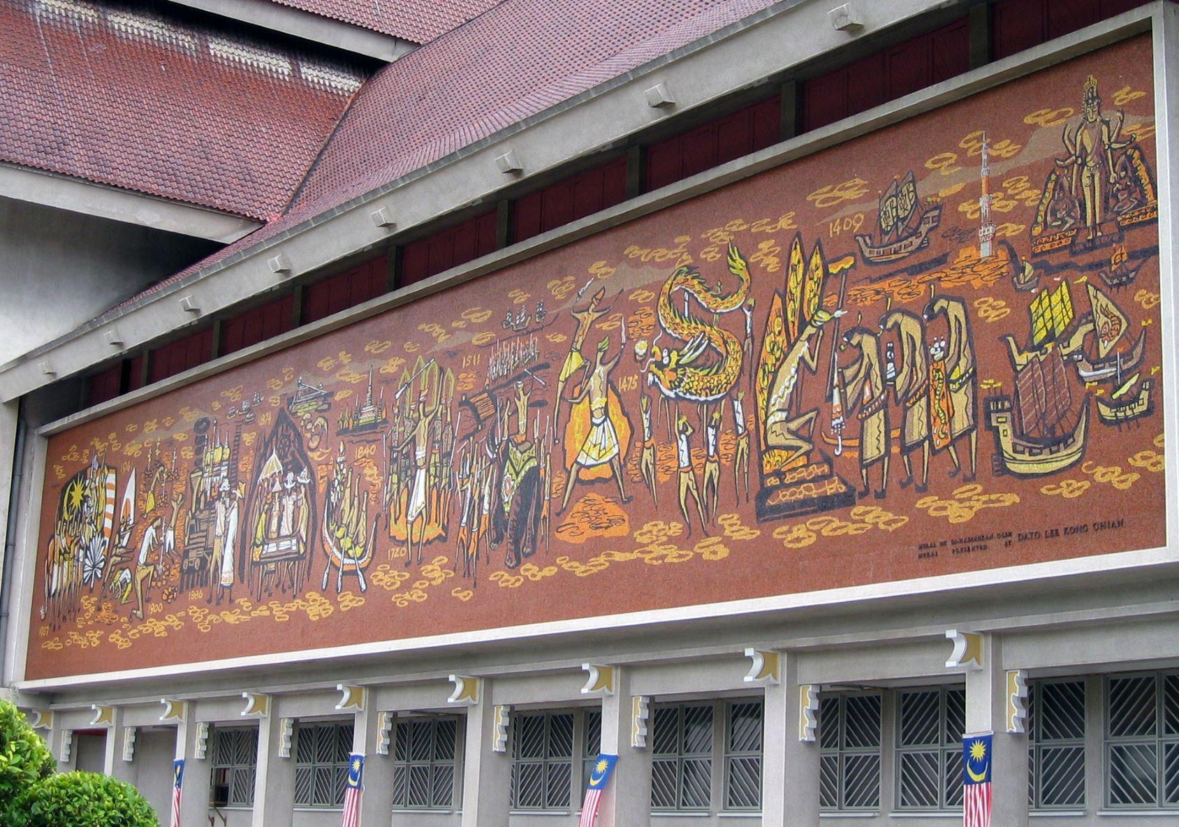 マレーシア国立博物館の伝統的な宮殿スタイルの建物