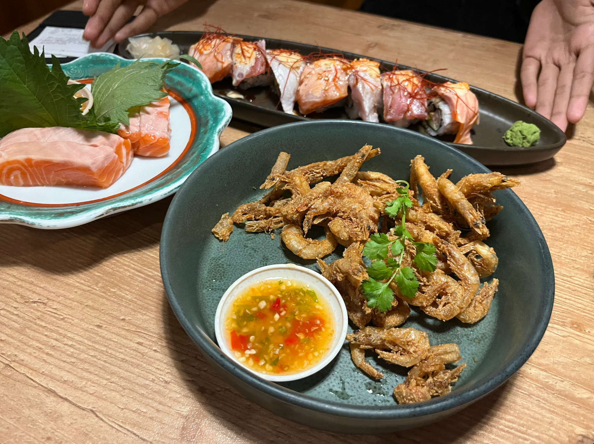 店内のカウンター席