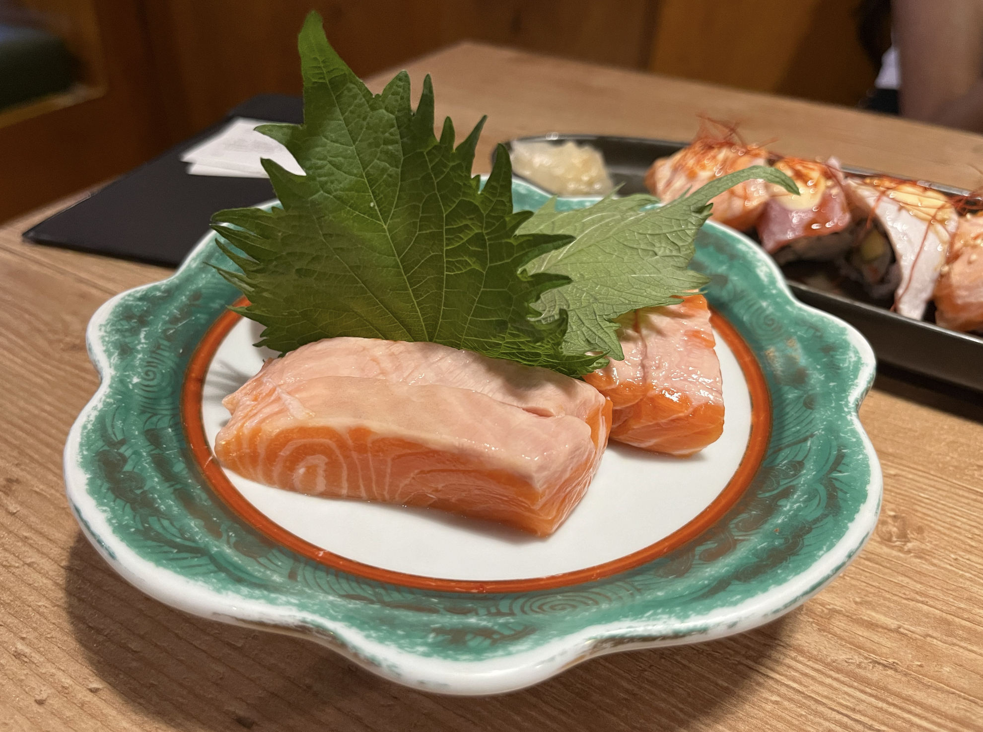 サーモン刺身
