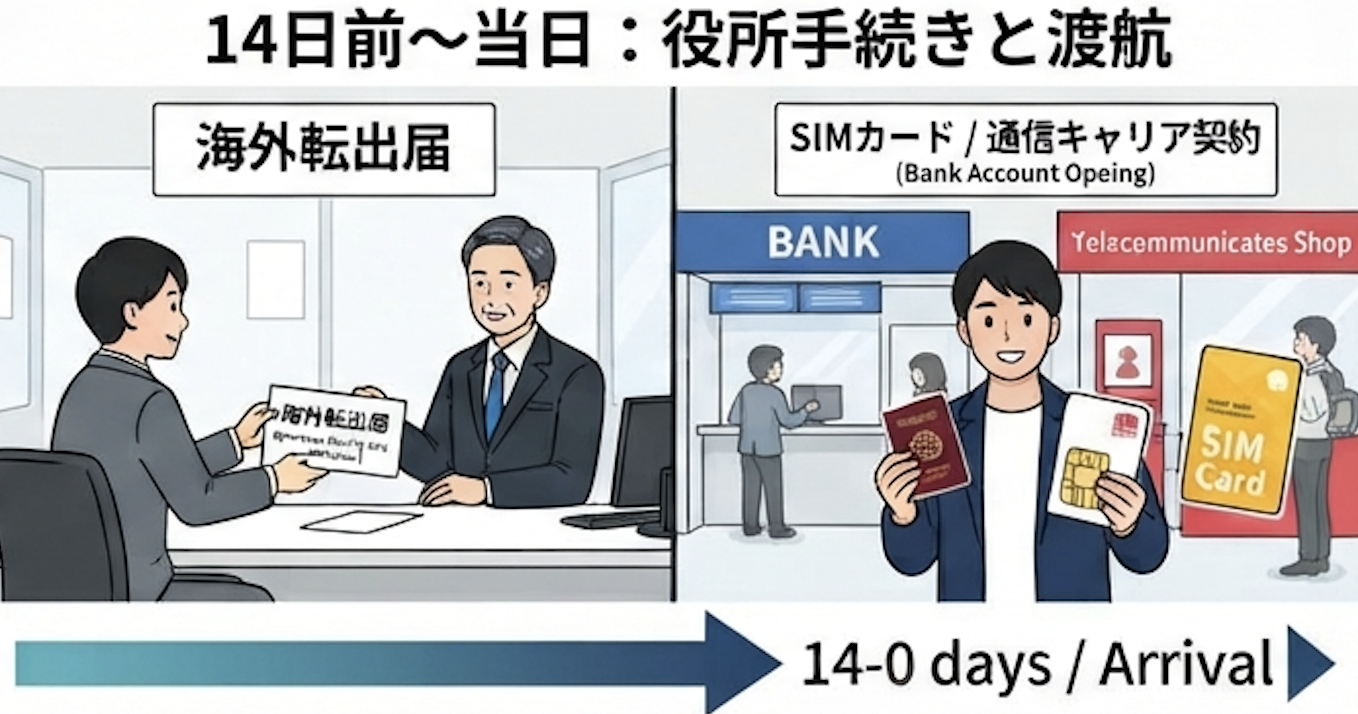 14日前〜当日｜役所での手続き