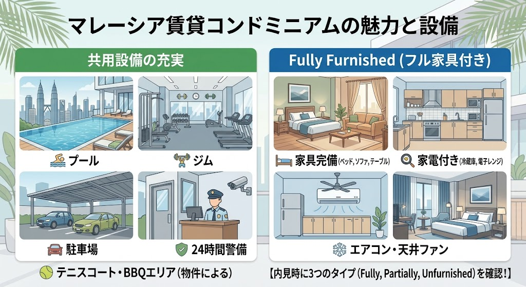 賃貸コンドミニアムの設備