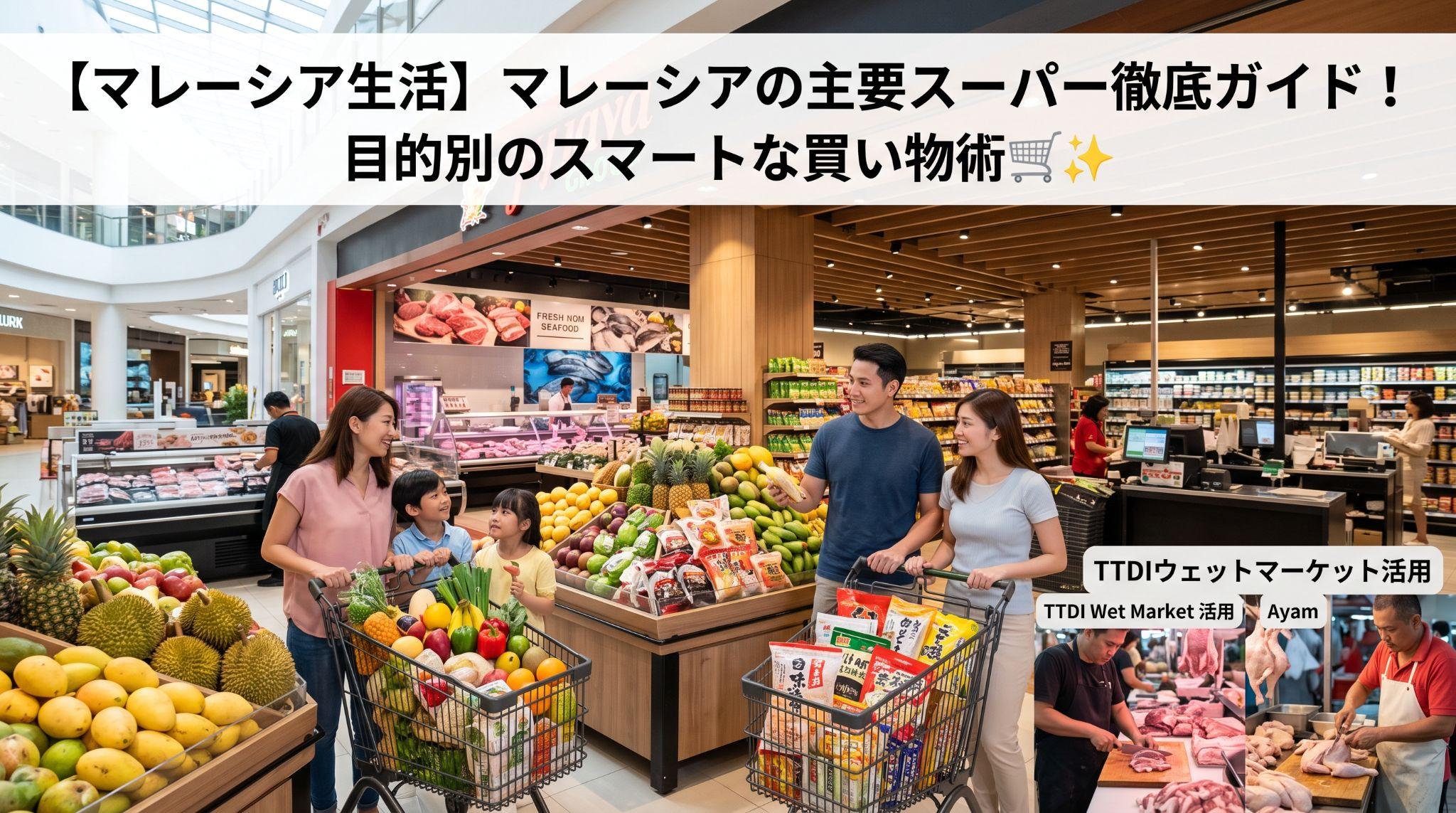 【マレーシア生活】マレーシアの主要スーパー徹底ガイド! 目的別のスマートな買い物術